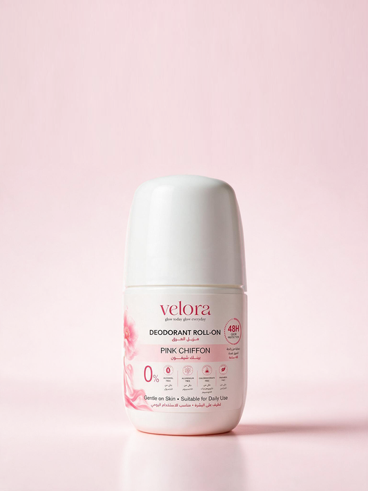 Velora Pink Chiffon Deodorant Roll-On