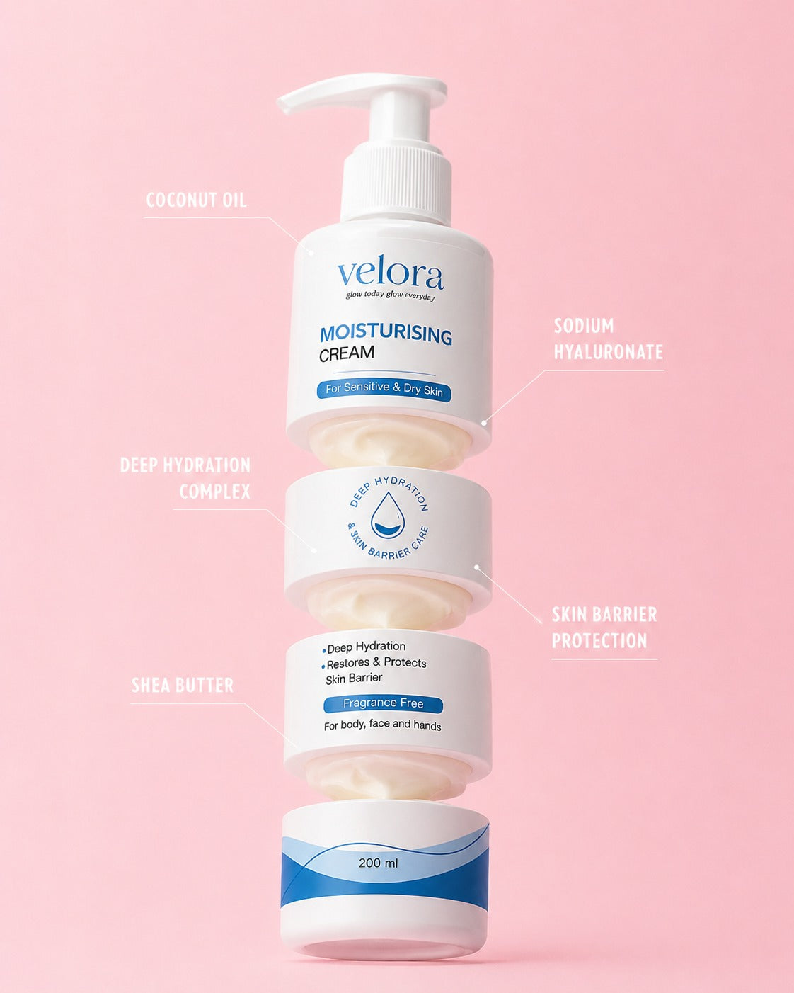 Velora Moisturising Cream  200 ml